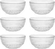 Fortessa Jupiter Vintage Glassware Collection 5 Inch Cereal Salad , 14 Ounce