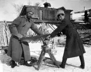 New 8x10 Photo: Tsar Nicholas II with son Tsarevich Alexei in Captivity, 1917