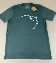 NWT Buffalo Trace Distillery Mens L T-Shirt Forrest Green Swoosh Bourbon Whiskey
