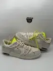 Nike Dunk x Low Off-White SB 'Lot 12 of 50' DJ0950-100 Grey White Men’s Size 15