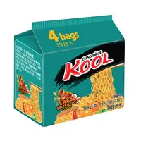 在飛比找PChome24h購物優惠-KOOL 螃蟹味鹹蛋黃乾拌麵4入(368g)