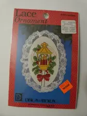 DMC Designs for the Needle #1207 Lantern Lace Ornament Cross Stitch Kit New