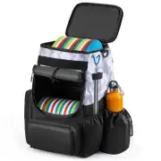 UNIHIMAL Disc Golf Bag-Heavy Duty 600D Polyester Disc Golf Bag with Insulated