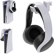 FYOUNG Headset Holder for PS5/Slim/Pro, Hook Hanger for Headphone Stand, Compatible With PlayStation 5 Consoles (White)