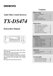 Onkyo TX-DS474 Tuner Owners Manual