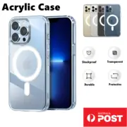 For iPhone 16 15 14 13 12 11 Pro Max Plus MagSafe Plating Shockproof Case Cover