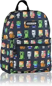 [Minecraft] Teen Multi Character Backpack, Black/Green, 31 x 30 x 5 cm, Games