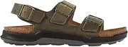 [Birkenstock] Unisex Milano Faded Khaki Oiled Leather 44 R EU Women's 13-13.5 US/Men's 11-11.5 US
