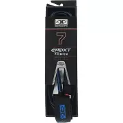 Ocean and Earth One XT Premium Surfboard Leash - 7' Black/Blue