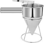 Cozioz Stainless Steel Pancake Batter Dispenser with Stand – Perfect for Cupcakes, Takoyaki, and Other Baked Goods