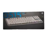 New Logitech G515 TKL Wired Low Profile Gaming Keyboard White Gray Tactile RGB