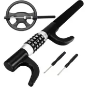 Universal Black Heavy Duty Steering Lock Security 5 Coded Combination Antitheft