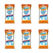 6x 40pc Duzzit Amazing Baking Soda Multiuse Cleaning Wipes Non-Scratch 11x23cm