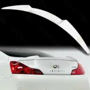 FOR 08-13 INFINITI G37 COUPE W-POWER PEARL WHITE V-STYLE REAR TRUNK SPOILER WING