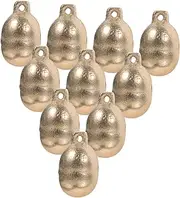 GREENADSCAPE 10pcs Dog Cat Collar Bells Sturdy Metal Pet Supplies for Decorative and Practical Use