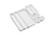 MadeSmart Interlocking 9 Piece Large Bin Pack Multi Purpose Storage White