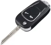 FLJKCT Car Key Shell 2 Buttons Folding Flip Remote Key Shell,for Chevrolet Aveo Epica LOVA