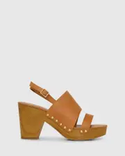 [Belle & Bloom] Fire On Fire Clog Shoe - Tan