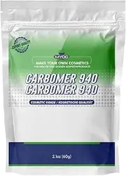 [MYOC] Carbomer 940 powder(60gm) PH sensitive, gel thickener, viscosity enhancer, stabilizer | Hand sanitizer, gels, Cream, lotions, hydrogel mask, Cosmetics