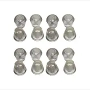 16 Pcs 5/8" Vinyl Transparent Teardrop Tube Cap Chair Protector from Scratch