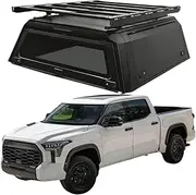 ATATNK Custom 4x4 Waterproof Steel Pickup Hardtop Topper Camper Truck Ranger Canopy Truck Tonneau Cover Seal Truck Topper Compatible for Toyota Tundra 2022