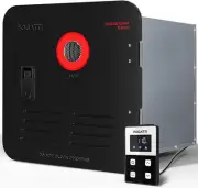 RV Tankless Water Heater, Instashower 8 Plus, Gen 2, with 15 X 15 Inches Black D