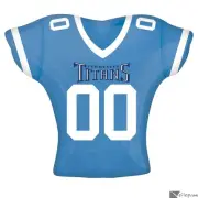 NIP Tennessee Titans Football Jersey 24" Super Shape Foil Balloon Blue White Red
