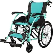 Rolling Walkers Portable Folding Lightweight Sport Wheelchair Aluminum Swing-Away Footrest Mobility Device Convenience Elderly Self-Propelled Wheelchair