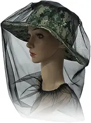 Yardenfun Breathable Mesh Face Cover for Fishing 4pcs Sunshade Net Cap Bug-Proof and UV Protection for Hiking Camping