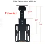 VideoSecu Under Cabinet Visa Mount 100/75 MLU01B