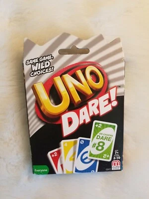 Mattel Games UNO Dare Card Game 2 to 10 Players Camping Sleepover C