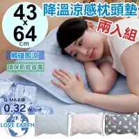 在飛比找momo購物網優惠-【Life365】2入 涼感枕頭墊 枕頭墊 冰涼墊 枕頭保潔