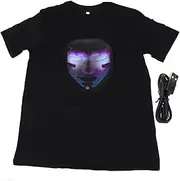 Starrypxl LED Lighted T Shirt Programmable APP Control BT Glowing Costume for Dance Party Holiday Decoration Props High Brightness LED Screen Comfortable Fabric for Men Women Kids (m)