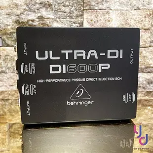 現貨可分期 BEHRINGER ULTRA DI600P DI BOX 被動式 效果器 吉他 鍵盤 貝斯 樂器 PA