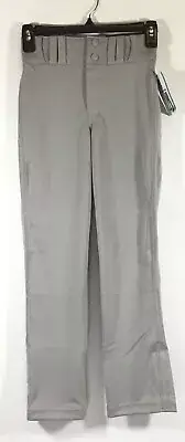 Champro BP9U / Open Bottom Loose Fit Baseball Softball Pants / Gray / Youth S