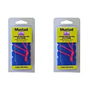 2x Mustad 2PK Size 2 Fine Worm 2 Hook Whiting Fishing Rig