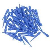 60Pcs 2BA Thread Plastic Soft Dart Tips Replacement Dart Accessories, Navy Blue