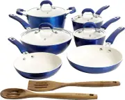Arlington Nonstick Ceramic Coated Forged Aluminum Induction Cookware with Bakeli