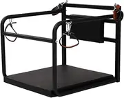 SAHOOSAFETY SM Sex Chair Leg Splitter Handcuffs Ankle Cuffs Bondage Frame Basket Metal Leather Role Play BDSM Lower Body Training Cage Fixed Position