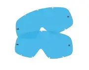 2x Oakley O Frame / 2000 Tear OFF LENS ANTI FOG SCRATCH Blue Moto x Enduro MTB