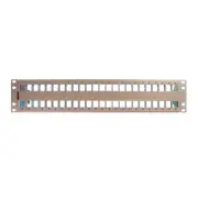 BELDEN AX104564 KEYCONNECT SHIELDED PATCH PANEL, 48-PORT, 2U, EMPTY, TITANIUM