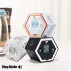 Hexagon Digital Clock Timer Magnetic Cubes Timer Kitchen Hexagon Flip Timer