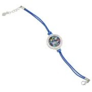 GlassOfVenice Lauretta Murano Glass Millefiori Bracelet - Blue