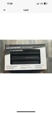 BLACK US GENERAL 2-DRAWER MINI TOOL BOX HARBOR FREIGHT BRAND NEW