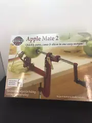 Norpro Apple Mate 2 Master Red 864R slicer corer peeler Cast Metal new never use