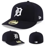 New Era Detroit Tigers Navy Fitted Hat MLB Authentic Home Low Profile Cap Size 7