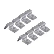 8 Pcs Stainless Steel Support Bracket Floating Shelf Aquarium Clamp Cover