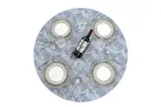 Waterproof Wipeable Elastic Edge Round PVC Table Cloth Oilcloth Print Tablecloth Table Cover for Kitchen-Gray Marble Style