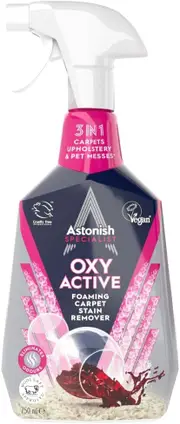 Astonish Carpet and Upholstery Cleaner (750ml) - Powerful Carpet Cleaner for Wool (Woolsafe Accredited) & Synthetic Fabrics