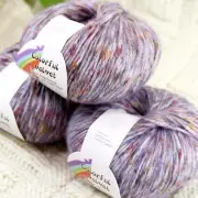 Sale 3BallsX50g Fluffy Soft Colorful Velvet Rugs Shawls Blankets Crochet Yarn 05
